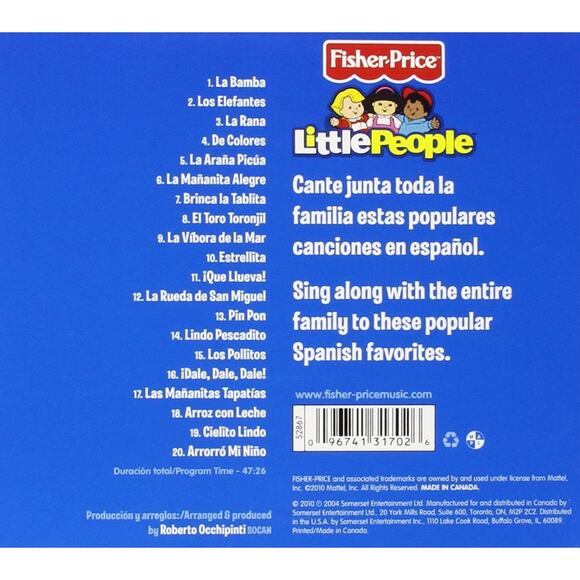 NEW Fisher-Price Little People Children's Learning CD's-(iCantemos en espanol!) - Picture 2 of 2